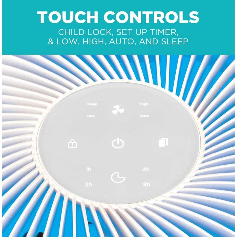 BLACK+DECKER BLACK+DECKER Tabletop Air Purifier - 3-Stage Filtration System, HEPA Air Purifiers for Home