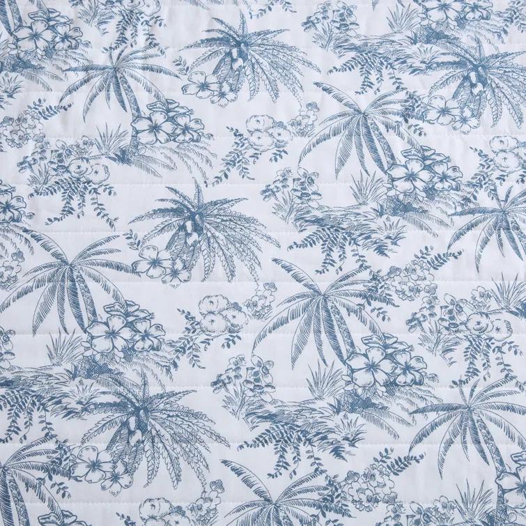 Tommy Bahama Home Tropical Cotton Floral Quilt Set