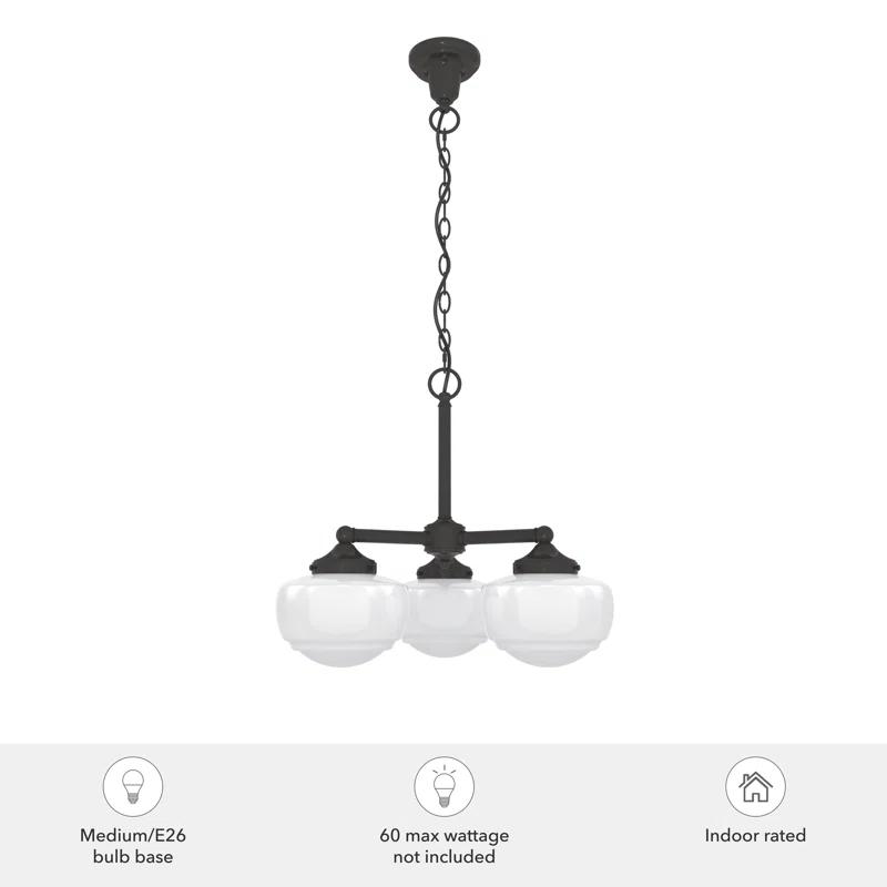 Hunter Fan Hunter Saddle Creek 3 Light Chandelier Ceiling Light Fixture