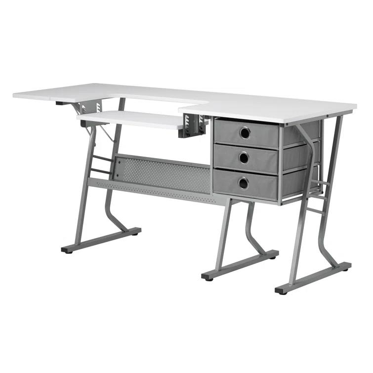 Sew Ready 60.25'' x 23.75'' Sewing Table with Sewing Machine Platform