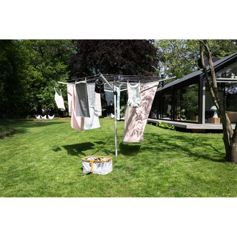 Brabantia Brabantia Lift-O-Matic Outdoor Clothesline (164 Feet), with Metal Ground Spike and Protective Cover