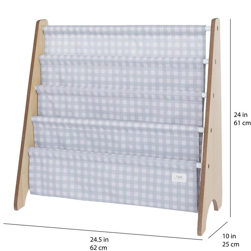 3 Sprouts 3 Sprouts - Book Shelf - Kids Book Rack Organizer  - Baby Room Bookcase