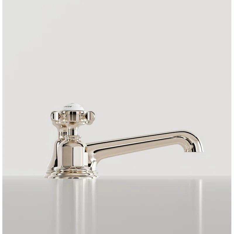 Perrin & Rowe U.3706X-PN-2 Edwardian Widespread Lavatory Faucet With Low Spout
