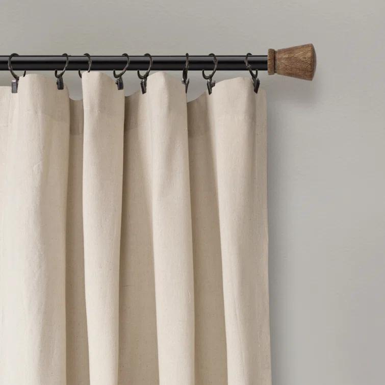 Lush Decor Beckham Semi Sheer Curtain Single Panel