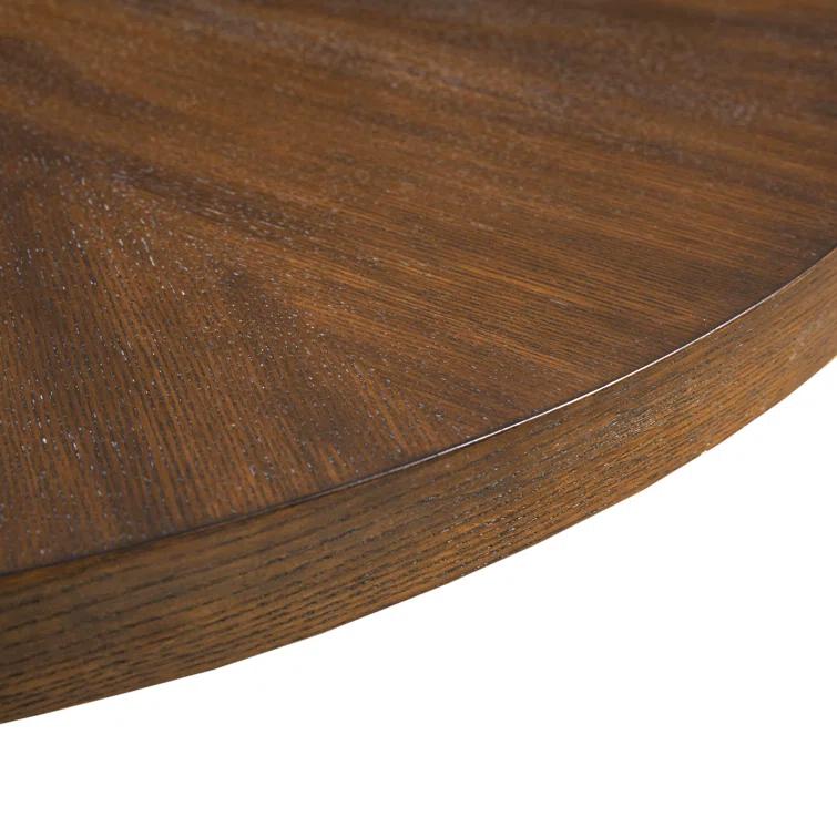 Martha Stewart Martha Stewart Sadie Round Walnut Wood Coffee Table