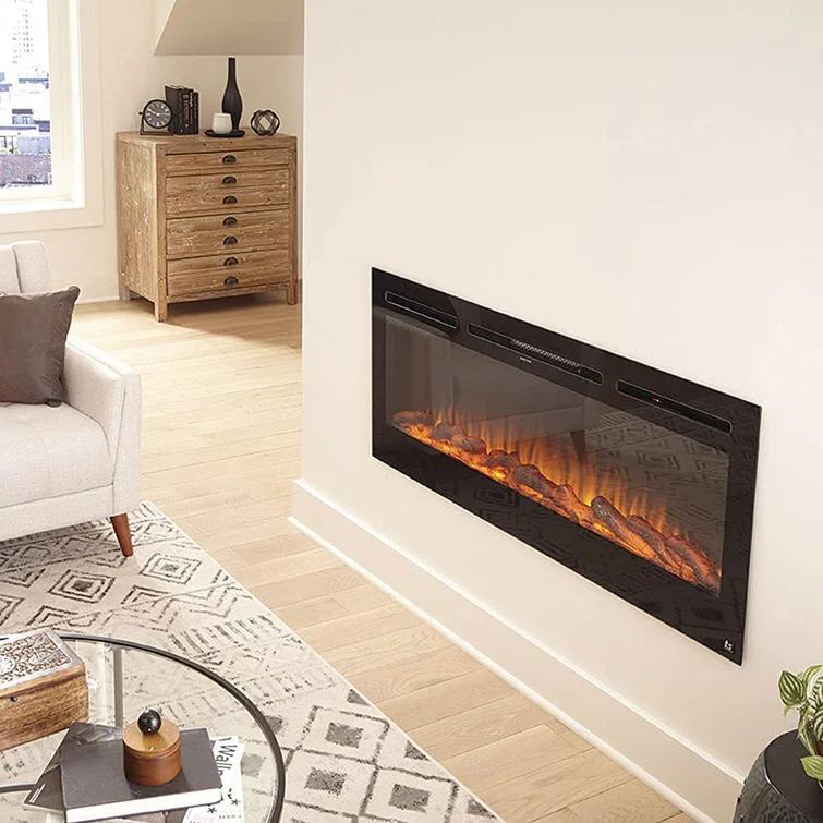 Touchstone The Sideline Electric Fireplace for Recessed or Wall Mount Installation