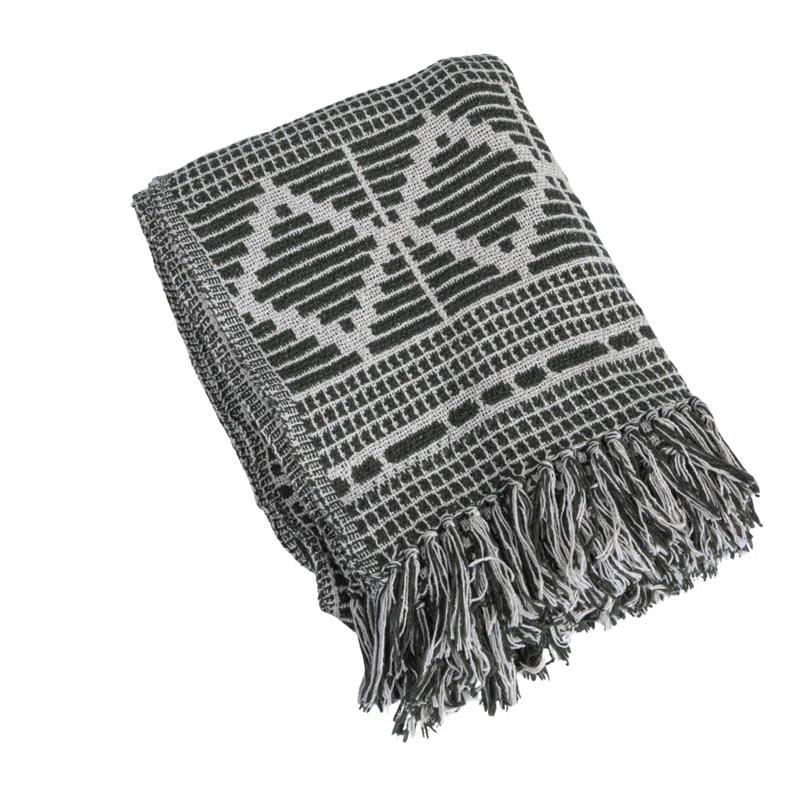 Bloomingville Hand Woven Throw Blanket