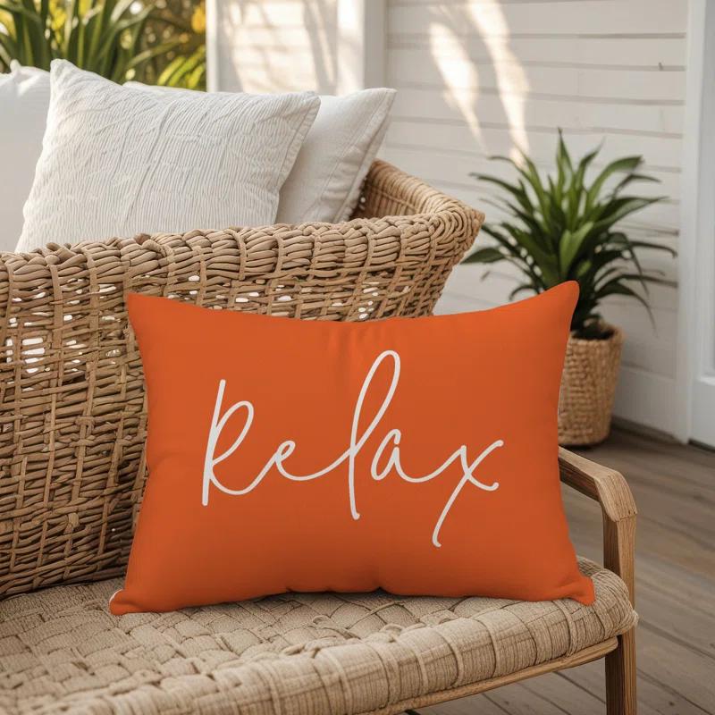 Designs Direct Creative Group Textual Indoor/Outdoor Throw Pillow