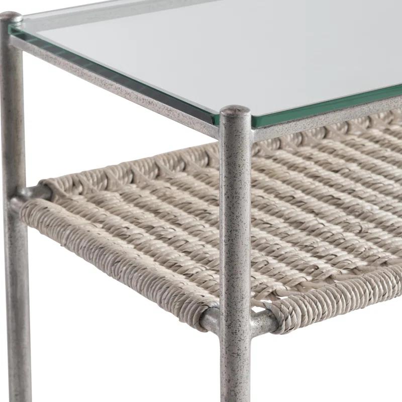 Bernhardt Kendo 56.25'' Glass Top Console Table