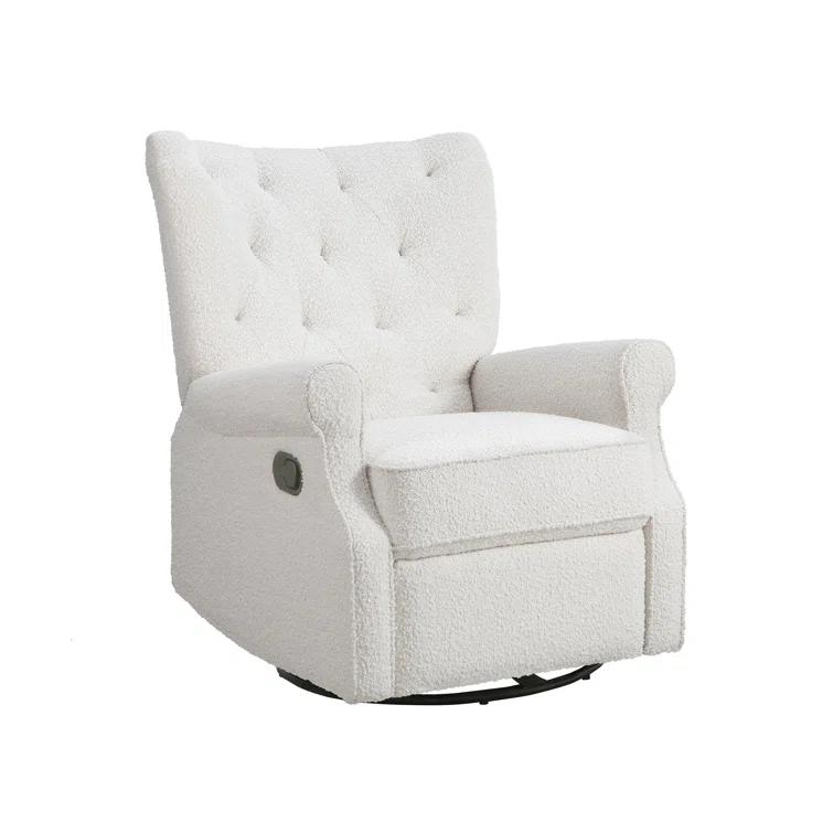 Second Story Home Alice Wingback Swivel Recliner