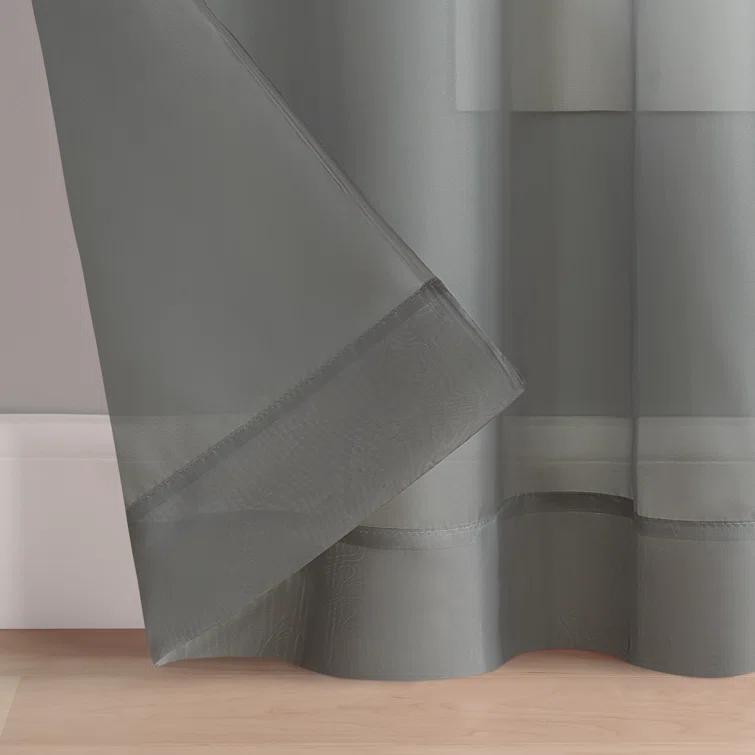 Eclipse Livia Sheer Voile Grommet Curtain Panel