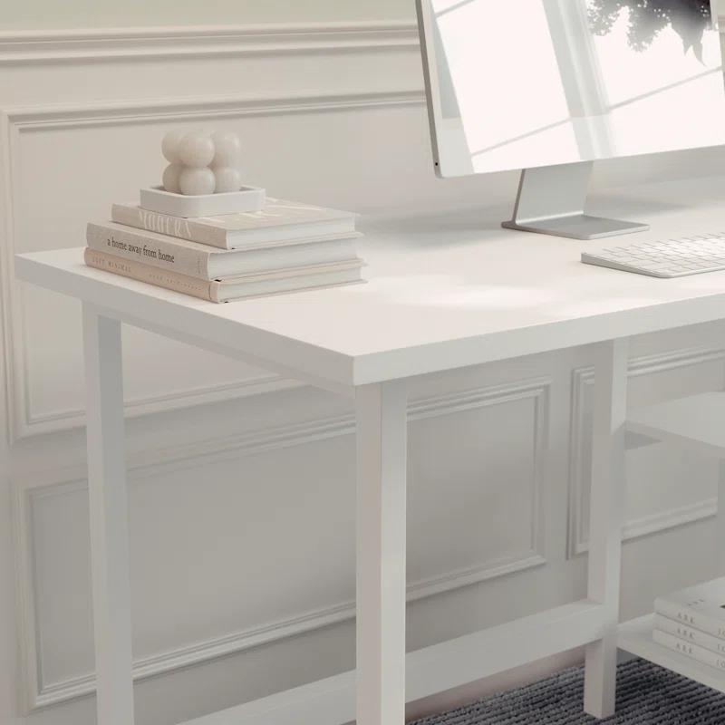 Martha Stewart Martha Stewart Beckett Home Office Trestle Desk with Shelves