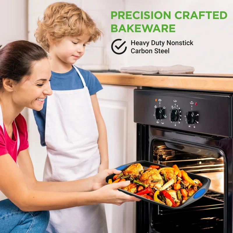 NutriChef NutriChef 6-Piece Deluxe Steel Nonstick Bakeware Set