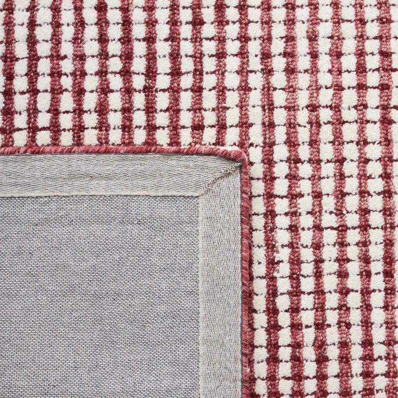 Abstract Hand Tufted Wool Checkered Rug