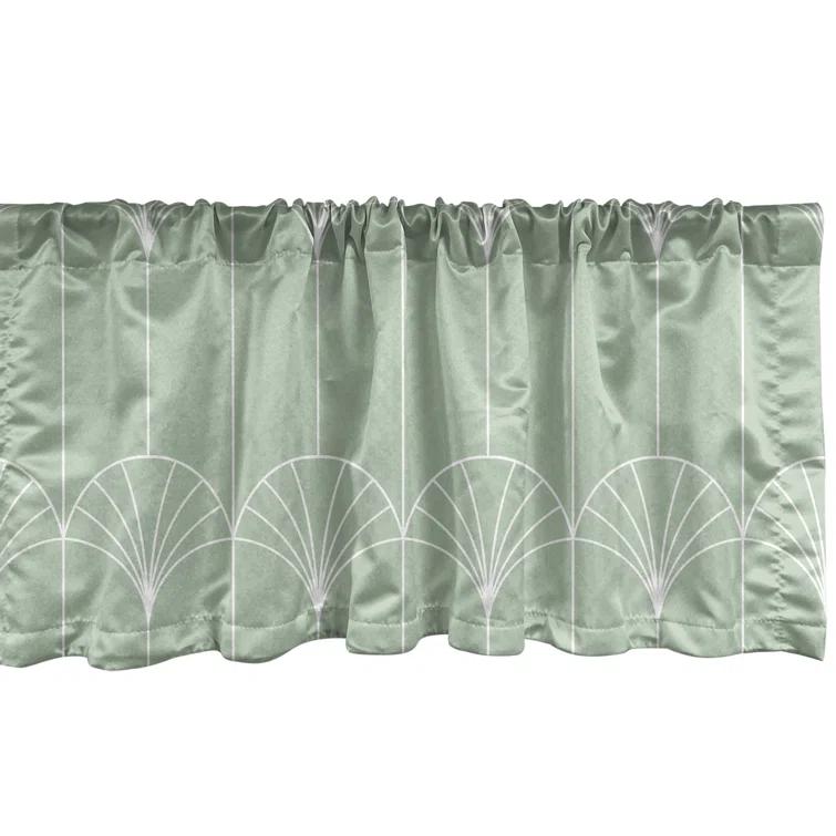 Ambesonne Geometric Tailored 54'' W Window Valance