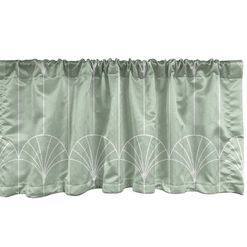 Geometric Tailored 54'' W Window Valance