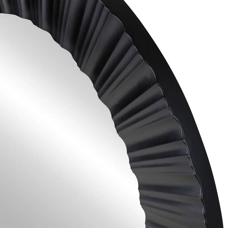 Northlight Seasonal Elegant 20" Contemporary Fluted Round Mirror Wall Decor