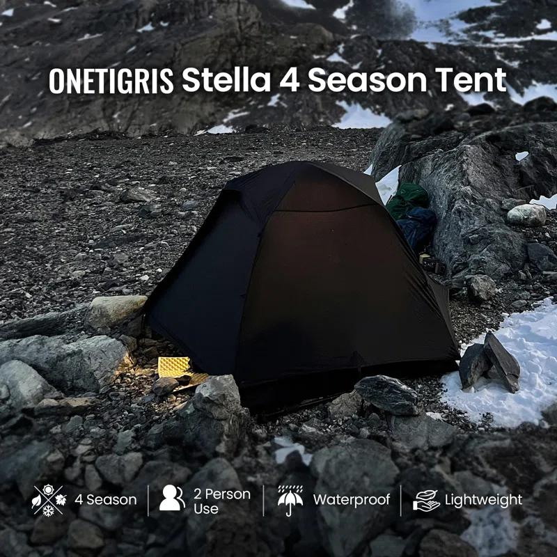LIFETIME FLOORING LLC 4 Season Camping Tent Backpacking 2 Person Waterproof Lightweight Easy Setup Instant 3000Mm Waterproof Rating Outdoor Hiking Tent