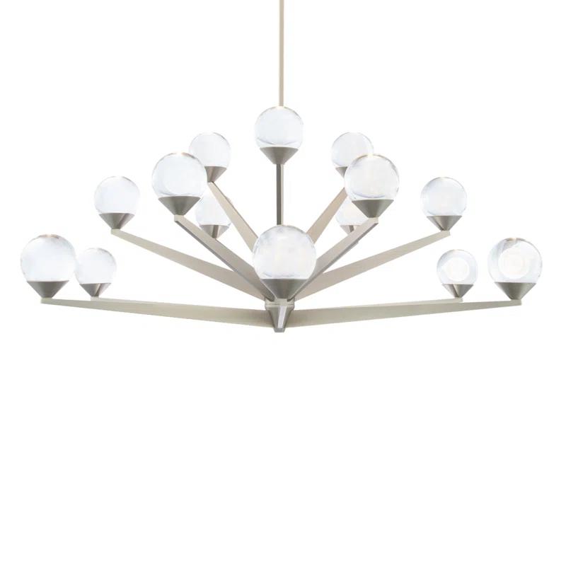 Double Bubble 15 - Light Dimmable LED Sputnik Sphere Chandelier