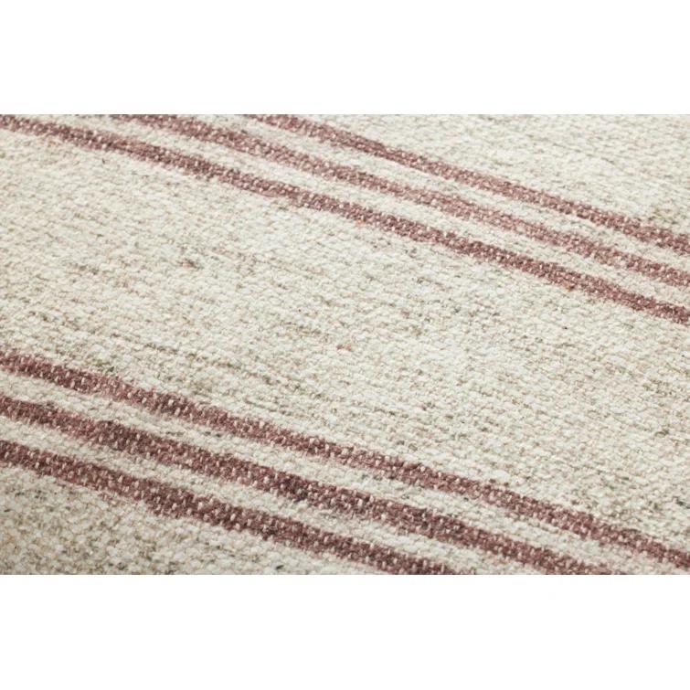 Zephyr Pillow by Amber Lewis x Loloi - Natural and Wine / 22" x 22" / Polyester