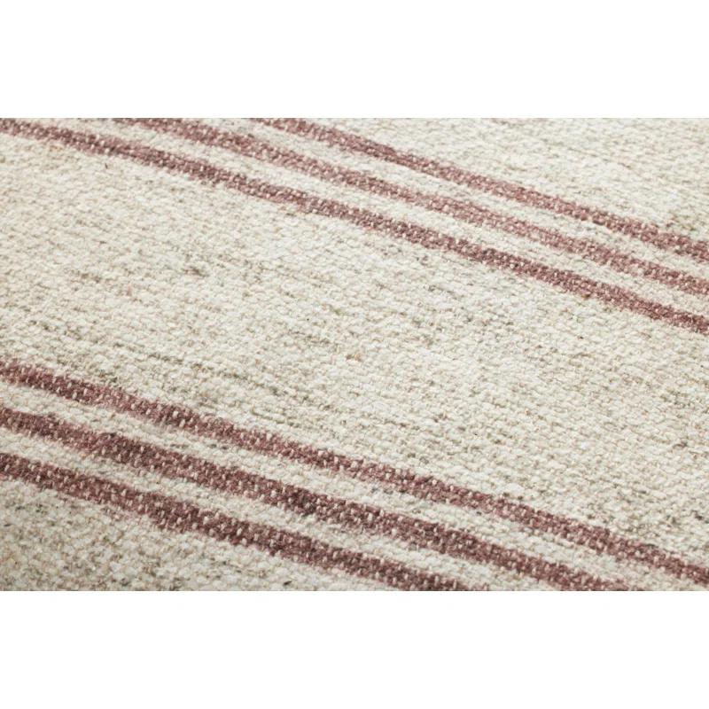 Zephyr Pillow by Amber Lewis x Loloi - Natural and Wine / 22" x 22" / Polyester