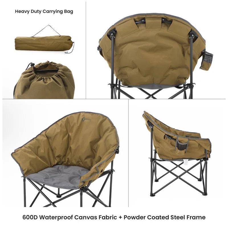 ARROWHEAD Outdoor Folding Camping Chair with Cushions