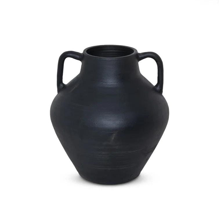 Atrani Vase by Amber Lewis x Four Hands - Black Terracotta