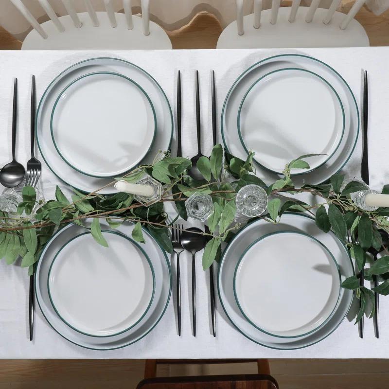 Laro 12 Piece Stoneware Dinnerware Set - Service for 4 (Set of 12)