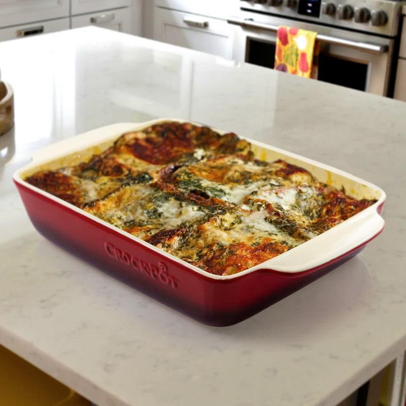 Crock-pot Crock-Pot 4 Qt. Stoneware Rectangle Bake Pan