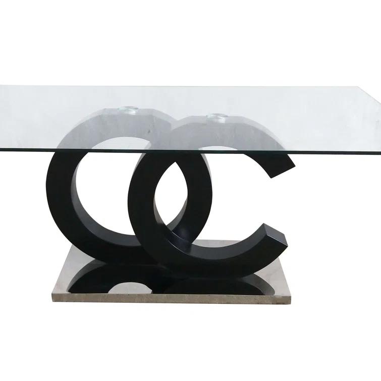 Global Furniture USA Glass Top Dining Table