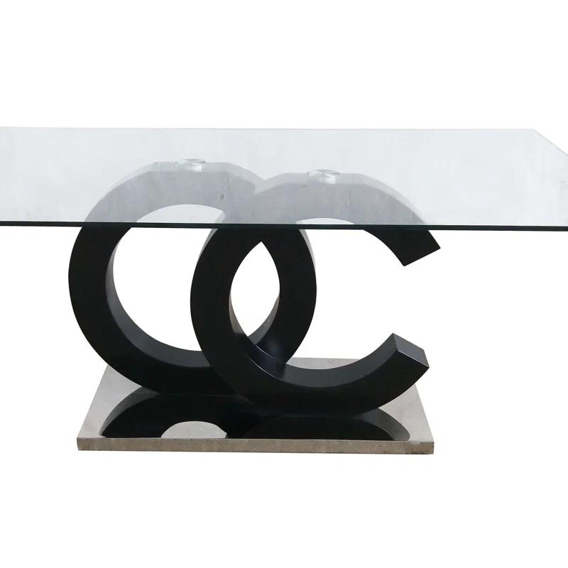 Global Furniture USA Glass Top Dining Table