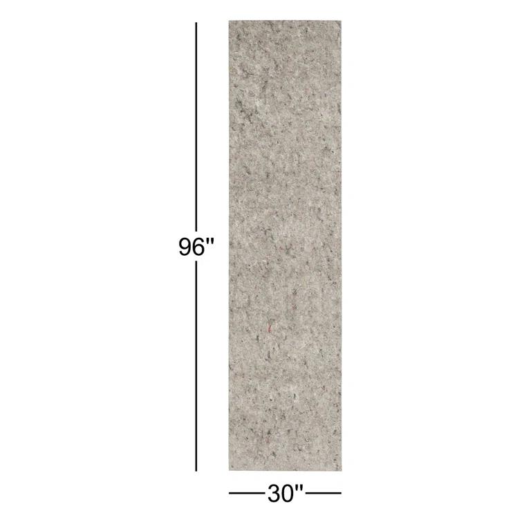 Mohawk 2'5"x8' Runner Premium Dual Surface Rug Pad Natural: Skid-Resistant, Gray, Rectangle, Polyester
