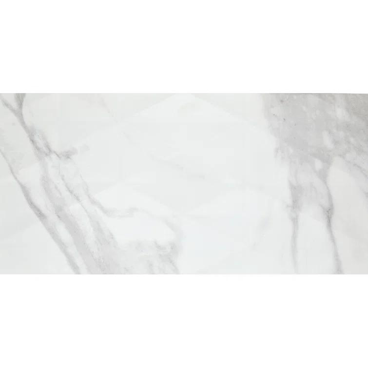 Daltile Perpetuo 12" x 24" Porcelain Marble Look Wall & Floor Tile