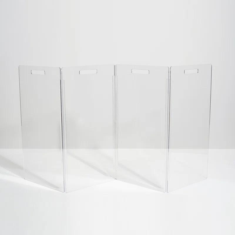 Hiddin Clear Freestanding Tall Zig Zag Pet Gate