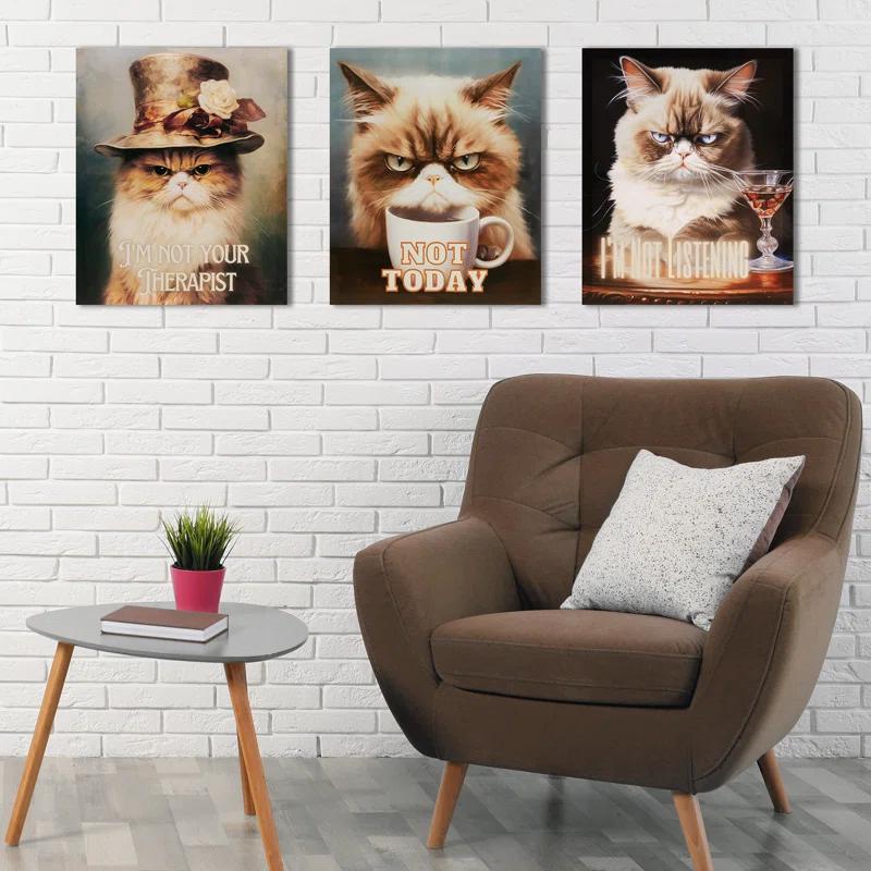 510 Design Grumpy Cats " Grumpy Cats Not Today " by Tessa Kane