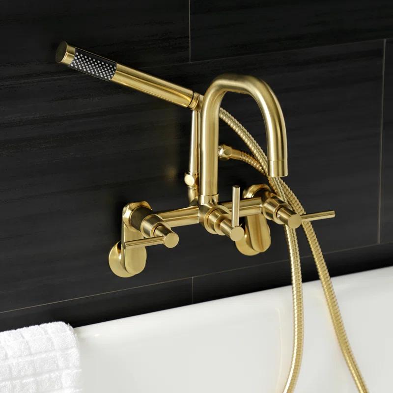 Kingston Brass Kingston Brass Concord Wall Mount Clawfoot Tub Faucet AE8457DX