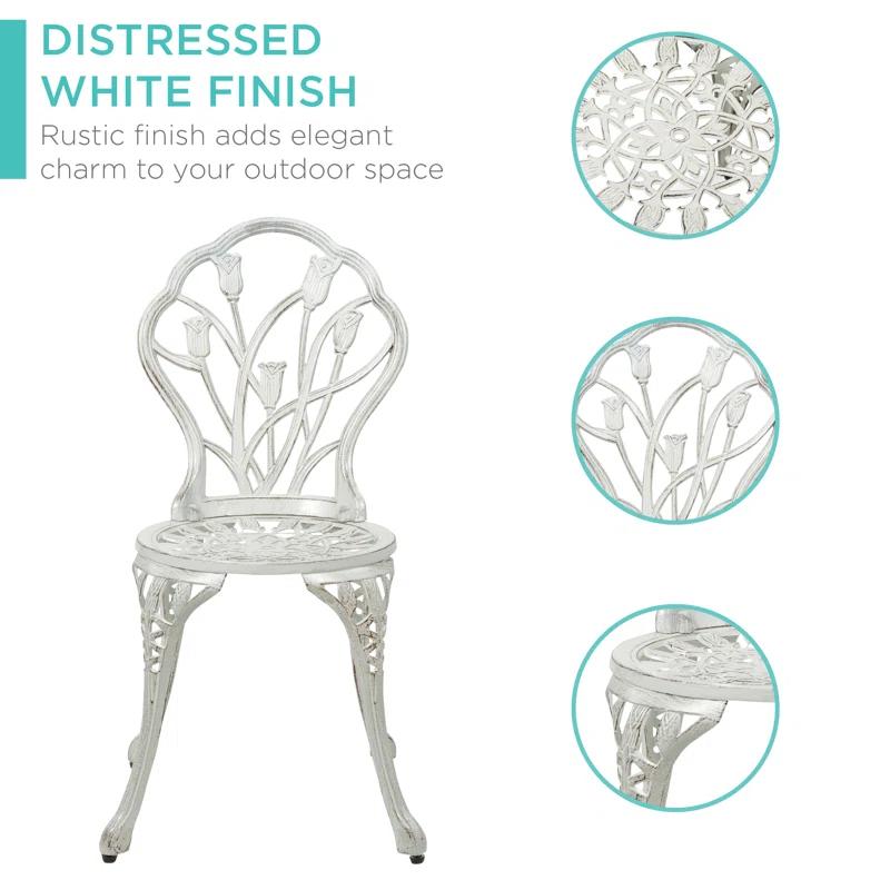 Fleur De Lis Living Stambaugh 2 - Person Patio Dining Set with Round Table