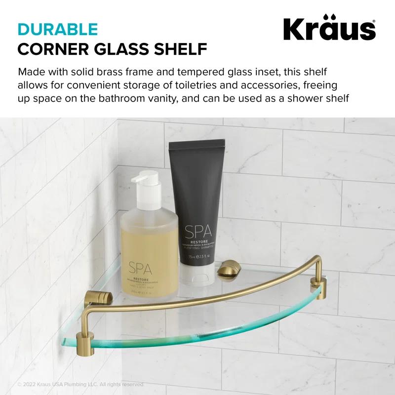 Kraus Elie Triangle Metal Corner Shelf