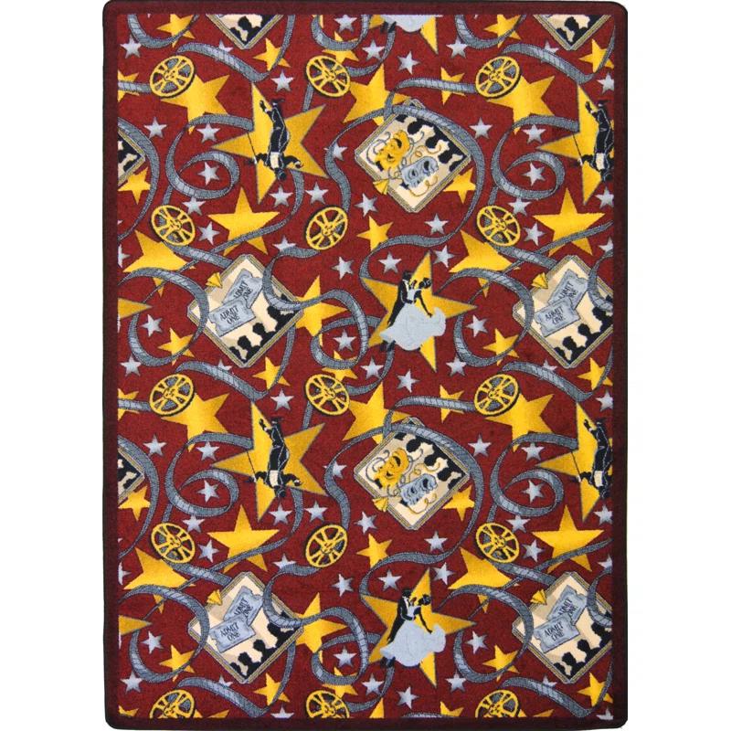 Joy Carpets Gaming and Entertainment Silver Screen by Joy Carpets Area Rug