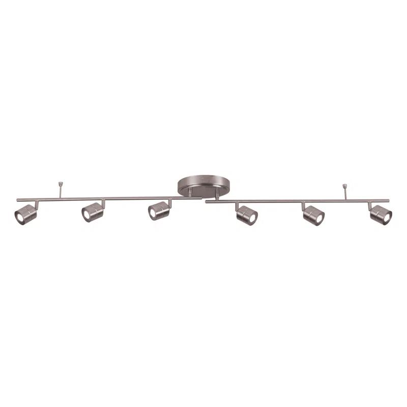 AFX Core 55.13'' 6 -Light Rail Track Kit with Dimmable and Adjustable Head