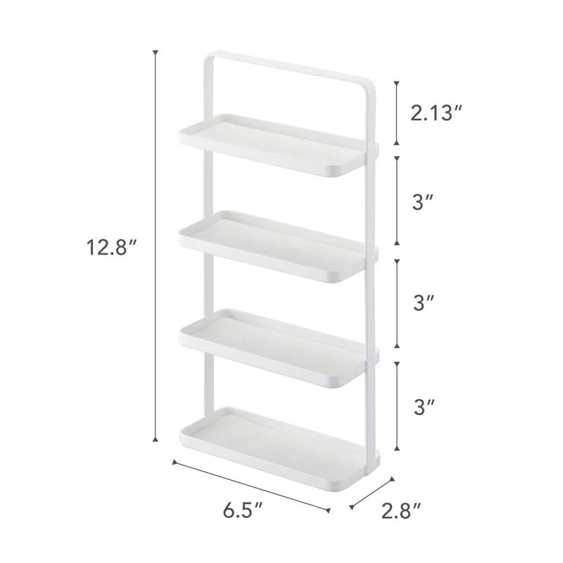 Tower Yamazaki Home 4-Tier Accessory Tray, Jewelry Holder & Storage Organizer, Steel, Handle