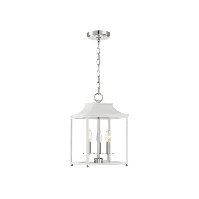 Lunete 3 Light Metal Dimmable Lantern Chandelier