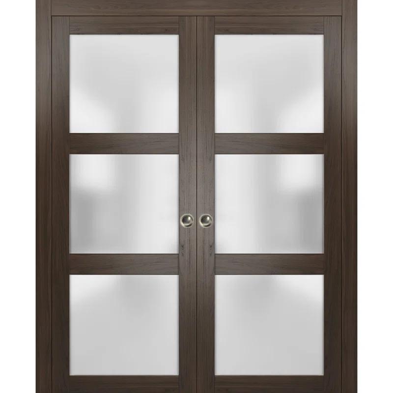 SARTODOORS Lucia Frosted Glass Sliding Closet Doors