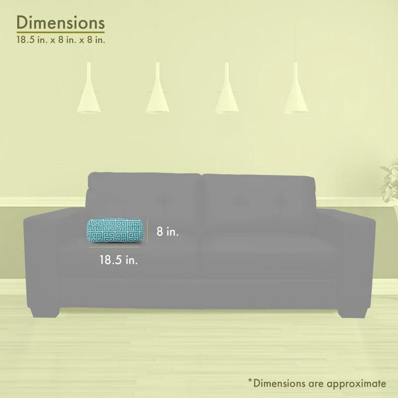 Majestic Home Goods Towers Geometric Indoor/Outdoor Reversible Throw Pillow