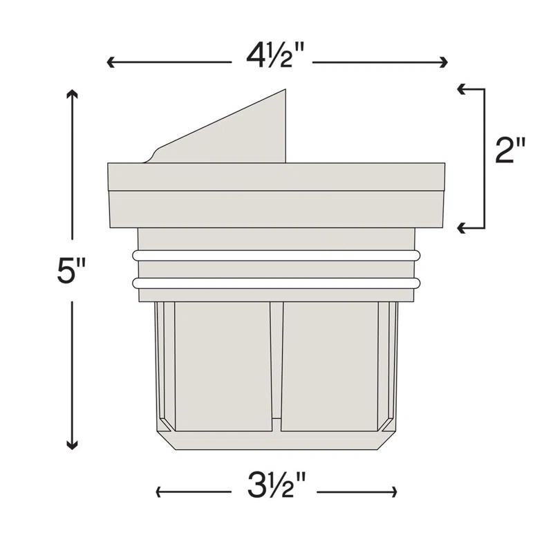 Hinkley Shielded Brown Low Voltage Hardwired Well Light
