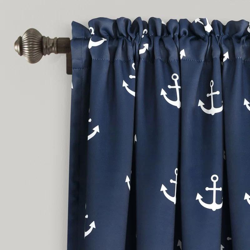 Anchor Polyester Room Darkening Curtain Pair (Set of 2)