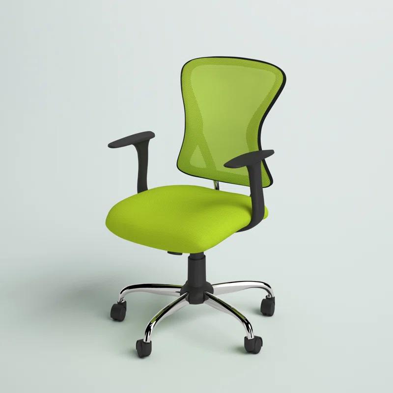 Flash Furniture Mid-Back Mesh Swivel Task Office Chair with Chrome Base and Arms