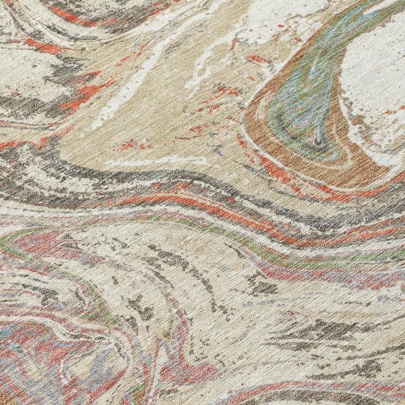 Machine Washable Indoor/Outdoor Chayden ACN1061 Beige Rug