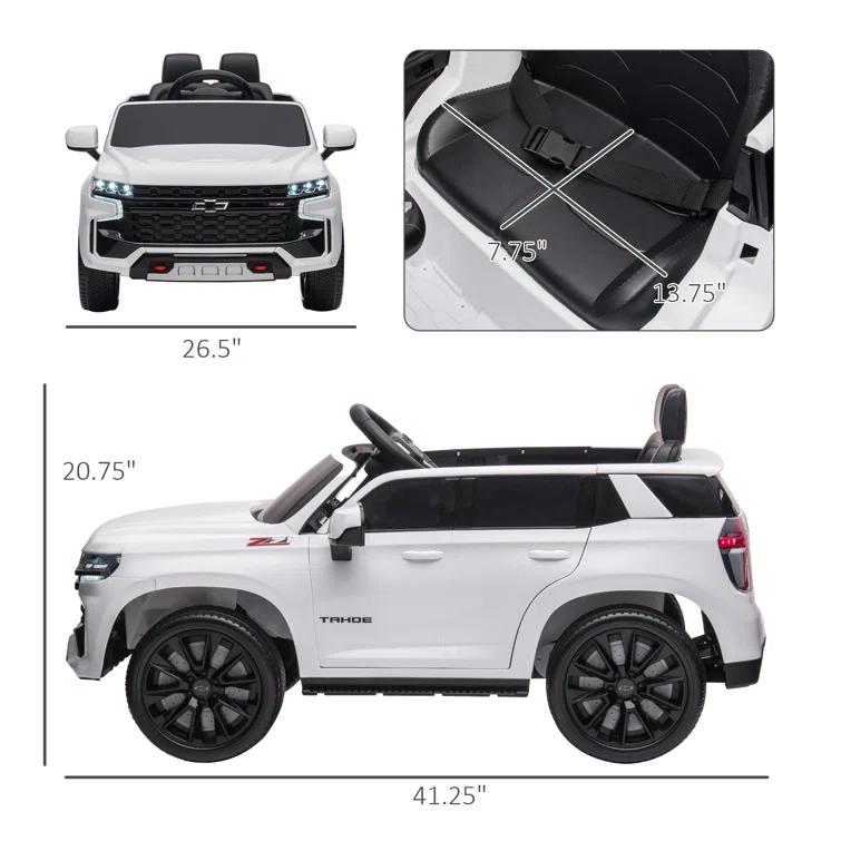 Aosom Aosom 12 Volt 1 Seater All-Terrain Vehicles Battery Powered Ride On with Remote Control