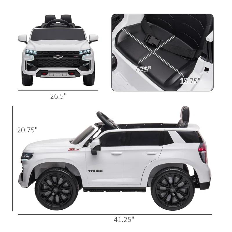 Aosom Aosom 12 Volt 1 Seater All-Terrain Vehicles Battery Powered Ride On with Remote Control